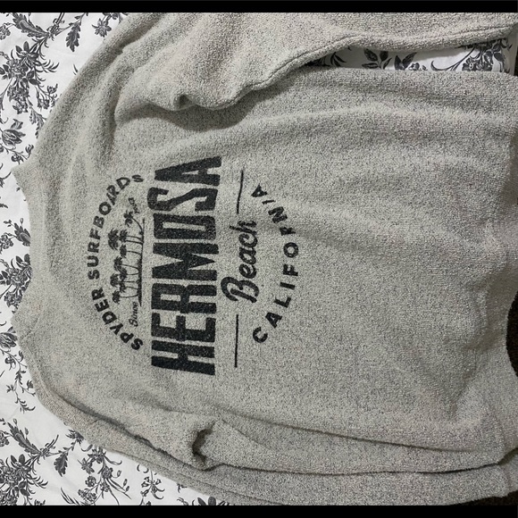 Techstyles Terry Cloth Hermosa beach crewneck pullover - Picture 2 of 2